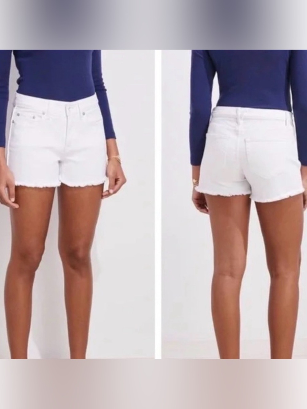 Vineyard Vines White Denim Cutoff Shorts